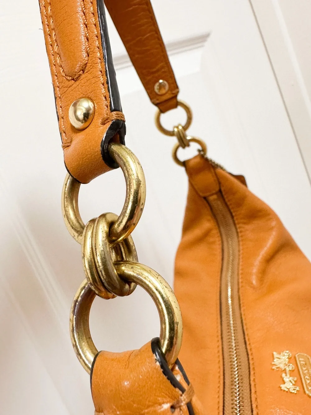 Coach Hobo Bag Madison Hailey Leather Camel
